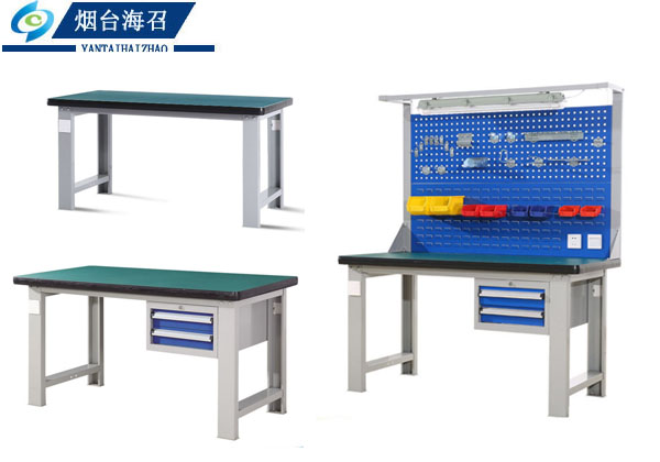 工作台厂家防静电工作台,钳工工作台,工厂车间工作台-烟台海召